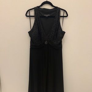 Short Black formal dress with sequins